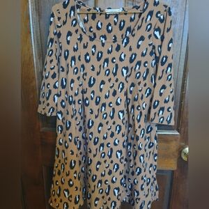 Leopard print dress sz M